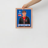 PLANE JOCKEY RUDY Framed poster