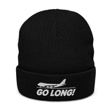 GO LONG! Ribbed knit beanie