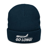 GO LONG! Ribbed knit beanie