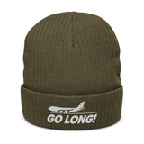 GO LONG! Ribbed knit beanie