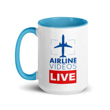 AIRLINE VIDEOS LIVE Mug with Color Inside
