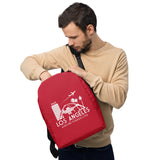 LOS ANGELES RETRO (RED) Minimalist Backpack