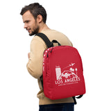 LOS ANGELES RETRO (RED) Minimalist Backpack