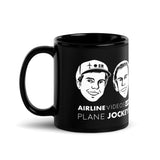 PLANE JOCKEYS Black Glossy Mug - SOLD IN US ONLY