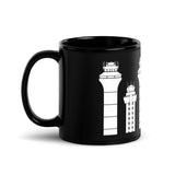 DFW TOWER (SOLD IN THE US ONLY) Black Glossy Mug