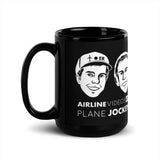 PLANE JOCKEYS Black Glossy Mug - SOLD IN US ONLY
