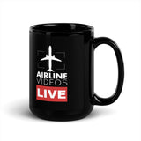 PLANE JOCKEYS Black Glossy Mug - SOLD IN US ONLY