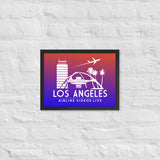 LOS ANGELES RETRO Framed poster