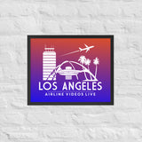 LOS ANGELES RETRO Framed poster