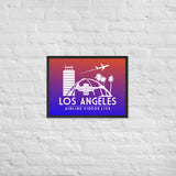 LOS ANGELES RETRO Framed poster
