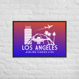 LOS ANGELES RETRO Framed poster