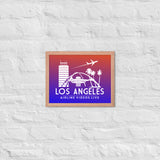 LOS ANGELES RETRO Framed poster