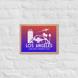 LOS ANGELES RETRO Framed poster
