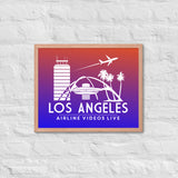 LOS ANGELES RETRO Framed poster