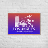 LOS ANGELES RETRO Framed poster