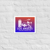 LOS ANGELES RETRO Framed poster