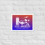 LOS ANGELES RETRO Framed poster