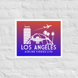 LOS ANGELES RETRO Framed poster