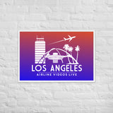 LOS ANGELES RETRO Framed poster