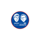 PLANE JOCKEYS (ROUND) Bubble-free stickers
