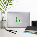 LAX Tower (Green) Bubble-free stickers