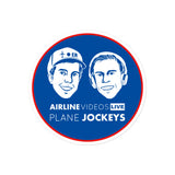 PLANE JOCKEYS (ROUND) Bubble-free stickers