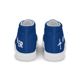 PLANE-SPOT-ER (BLUE) Men’s high top canvas shoes