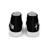 PLANE-SPOT-ER (BLACK) Men’s high top canvas shoes