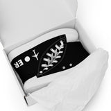 PLANE-SPOT-ER (BLACK) Men’s high top canvas shoes