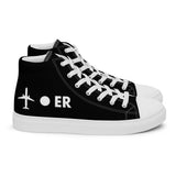 PLANE-SPOT-ER (BLACK) Men’s high top canvas shoes