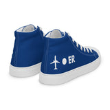 PLANE-SPOT-ER (BLUE) Men’s high top canvas shoes