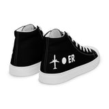 PLANE-SPOT-ER (BLACK) Men’s high top canvas shoes