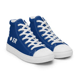 PLANE-SPOT-ER (BLUE) Men’s high top canvas shoes