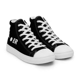 PLANE-SPOT-ER (BLACK) Men’s high top canvas shoes