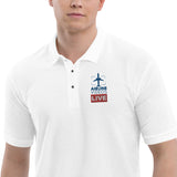 AIRLINE VIDEOS LIVE (BLUE) Men's Premium Polo