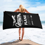 PLANE SPOTTER (BLACK) Towel