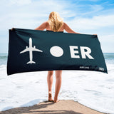 PLANE-SPOT-ER (NAVY) Towel