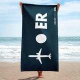 PLANE-SPOT-ER (NAVY) Towel