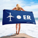 PLANE-SPOT-ER (BLUE) Towel