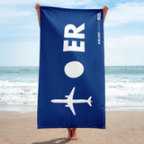 PLANE-SPOT-ER (BLUE) Towel