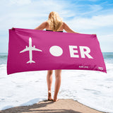 PLANE-SPOT-ER (PINK) Towel