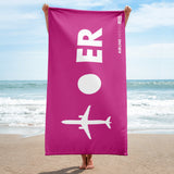 PLANE-SPOT-ER (PINK) Towel