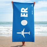 PLANE-SPOT-ER (LIGHT BLUE) Towel