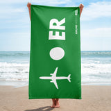 PLANE-SPOT-ER (GREEN) Towel