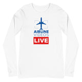 AIRLINE VIDEOS LIVE (BLUE) Unisex Long Sleeve Tee