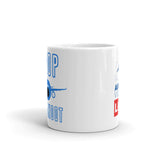 BOOP THE SNOOT (BLUE) White glossy mug