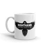NIGHTHAWK White glossy mug