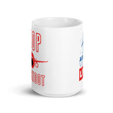 BOOP THE SNOOT (ORANGE) White glossy mug