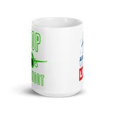 BOOP THE SNOOT (GREEN) White glossy mug