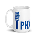 PHX Tower White glossy mug